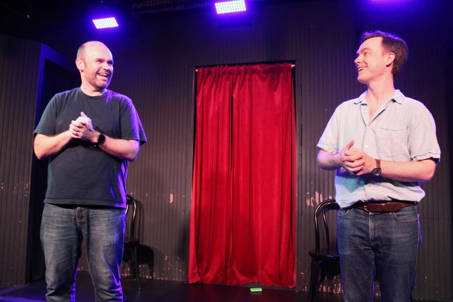 Matt and Dru on stage at WGIS